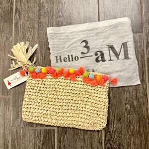 NWT straw clutch!…